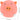 Squeaky Latex Pig Dog Toy measurements 6x5.5cm