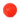 Solid Rubber Indestructible Ball Dog Toy bright red on white background