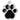 My Family Classic Paw Black Tag, Black tag, tag for pets, Pet City