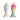 Plush Rainbow Fish Kicker Cat Toy with catnip on white background