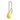 Beco Slinger Pebble Dog Toy Yellow colour on white background