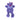Snuggle Friends Flatties Blue And Purple Rhino Dog Toy, Pet City