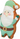 Trixie Christmas Plush Santa Dog Toy Side View, Santa christmas toys, Squeak free dog toy, Pet City