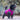 black dog on beach wearing Huskimo Dog Coat Sherpa Magenta, Pet City