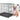 staffy dog standing next Yours Droolly Double Door Medium Dog Crate 30 inch , Pet Essentials Warehouse, Pet City