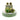 Two avocado-shaped toy stress balls with textured gray seed details, displayed on a light green and white pedestal against a yellow background.