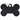 My Family Basic Bone Tag Black, ID tags for pets, my family tags, Black bone tags, pet city