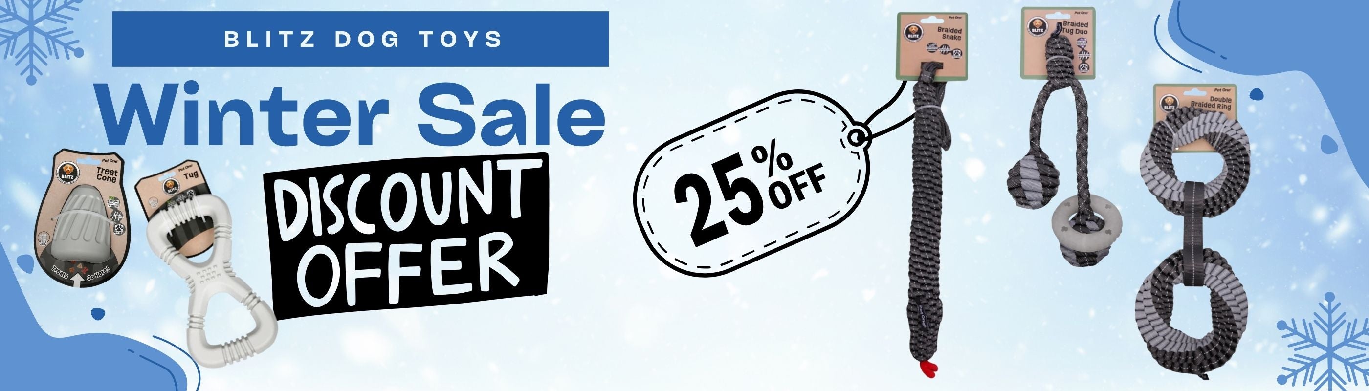 Blitz Toys 25% off Pet City Desktop Banner