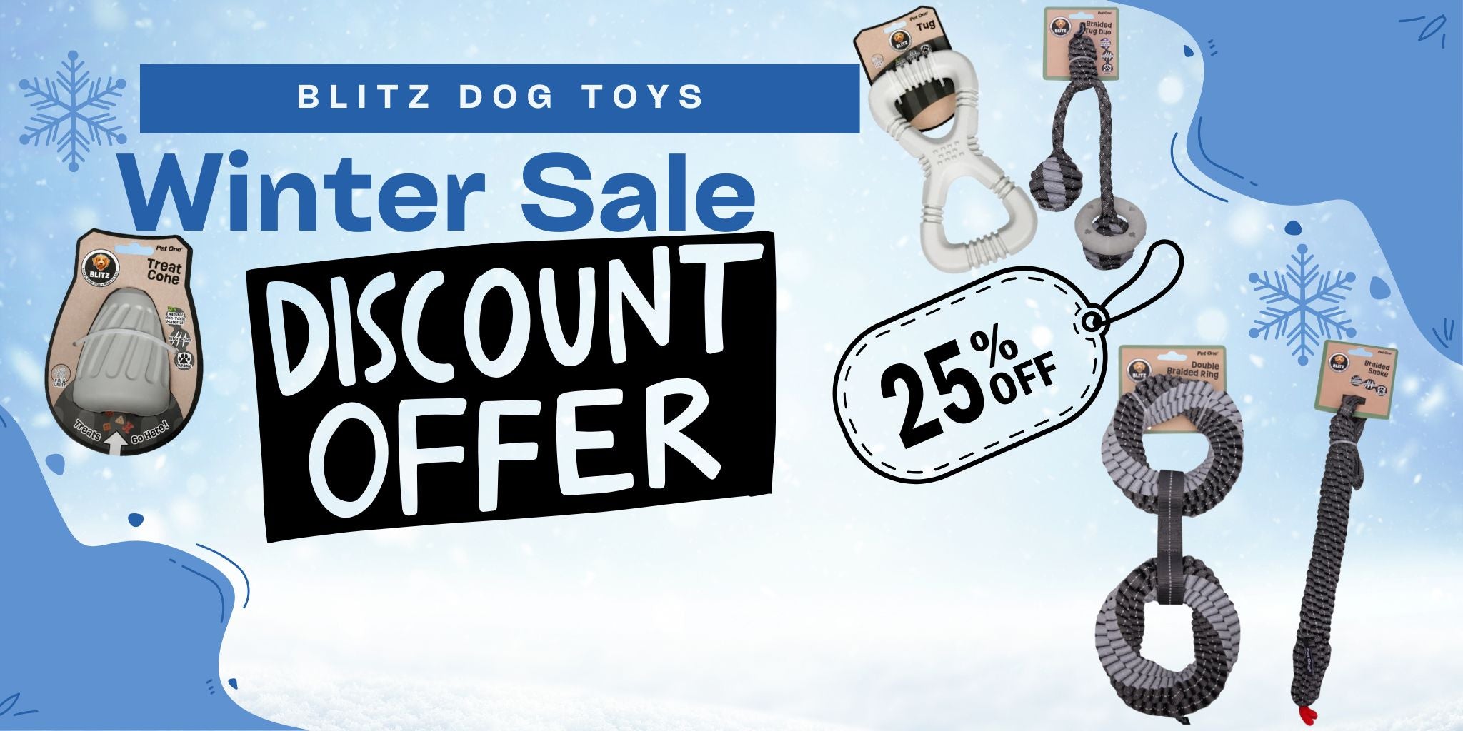 Blitz Toys 25% off Pet City Mobile Banner