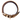 EzyDog Oxford Leather Dog Collar Brown top view, Pet City