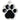 My Family Classic Paw Black Tag, Black tag, tag for pets, Pet City