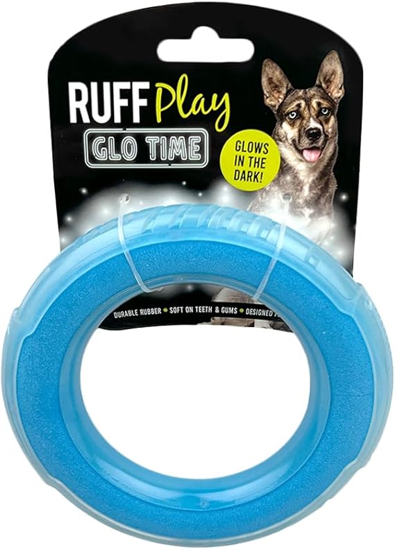 Toy Ruff Ruff Play Glow in The Dark Ring Dog Toy - Pet City