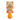 Beco Slinger Pebble Dog Toy, Orange Beco rubber dog toy with a rope on a white background