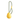 Beco Slinger Pebble Dog Toy Yellow colour on white background