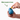 Blue dog toy with yellow handle held by a hand, labeled 'Beco', on a white background. Beco Boredom Buster Dog Toy