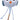 A plush owl toy with large embroidered eyes, a small orange beak, blue wings, and a light blue yarn body on a wooden stick, shown with dimension arrows and text indicating 11cm width and 18.5cm height on a white background.