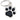 My Family Classic Paw Black Tag, ID Tag for pets, paw print ID Tag, Pet City